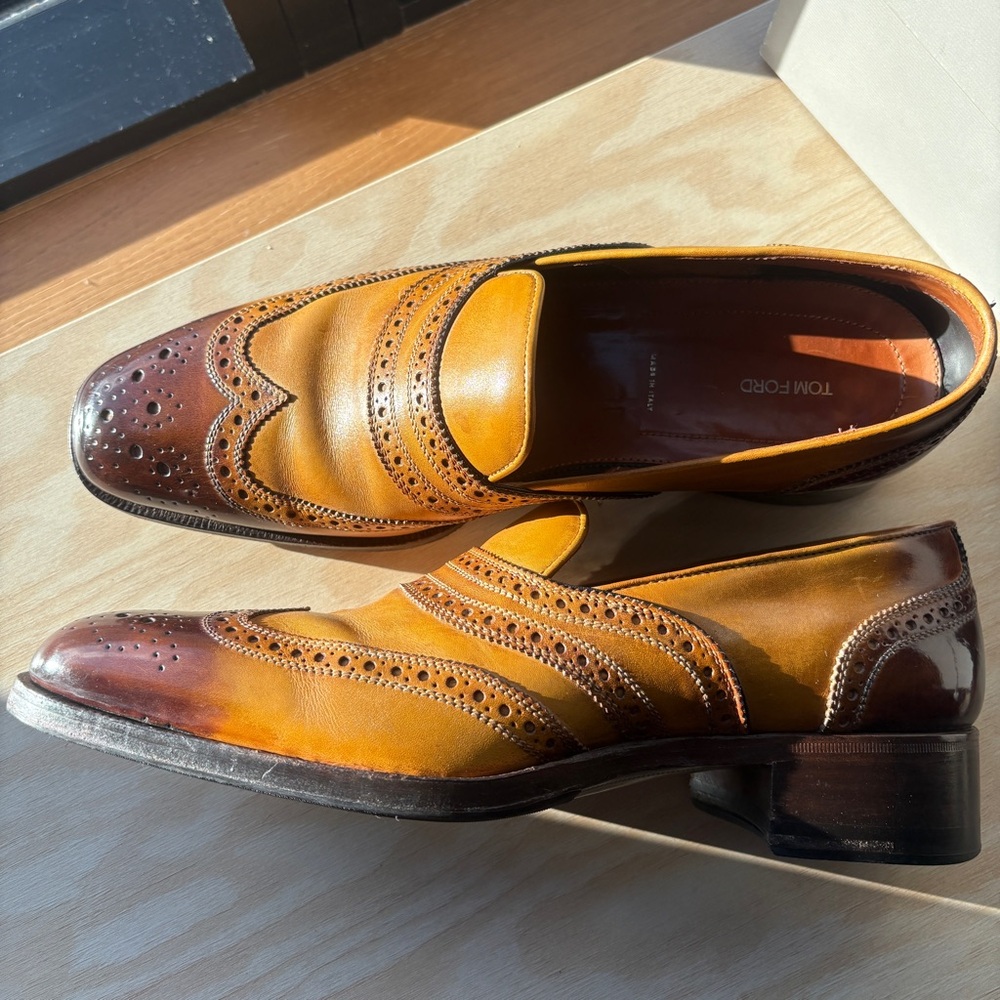 Tom Ford Two Tone Leather Brogues